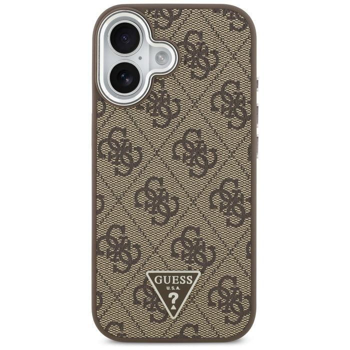 Guess 4G Triangle Logo MagSafe case for iPhone 17 - brown