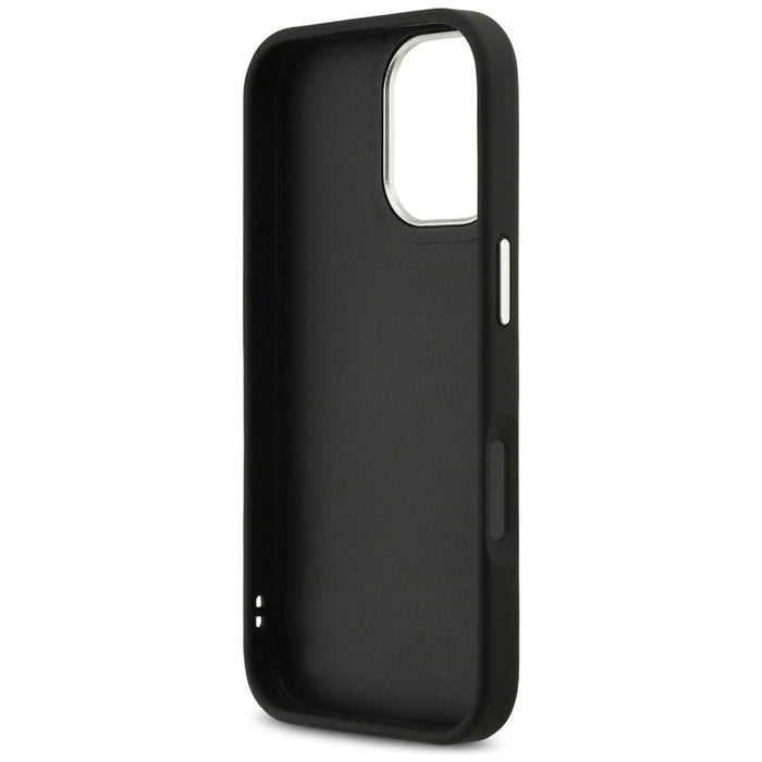 Guess Grained Big 4G Classic Logo case for iPhone 17 - black