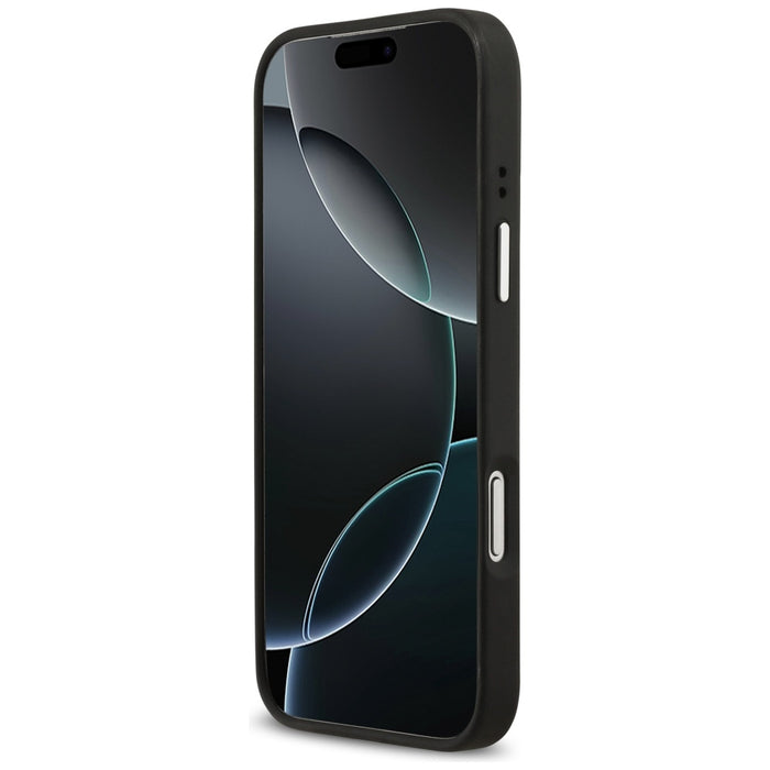 Guess Grained Big 4G Classic Logo case for iPhone 17 Pro Max - black