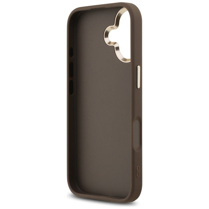 Guess 4G Big 4G Classic Logo Case for iPhone 17 - Brown and Gold