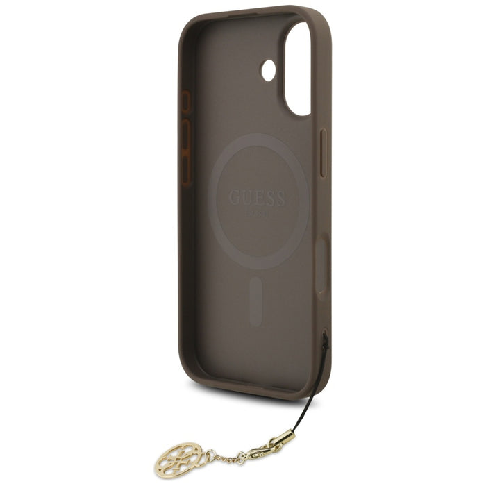 Guess 4G Charms Collection MagSafe case for iPhone 17 - brown