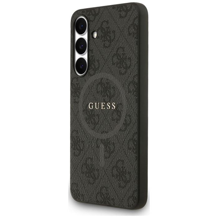 Guess 4G Ring Classic Logo MagSafe case for Samsung Galaxy S25 FE - black