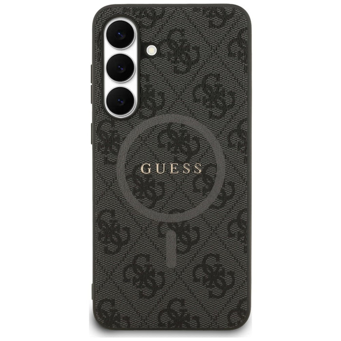 Guess 4G Ring Classic Logo MagSafe case for Samsung Galaxy S25 FE - black