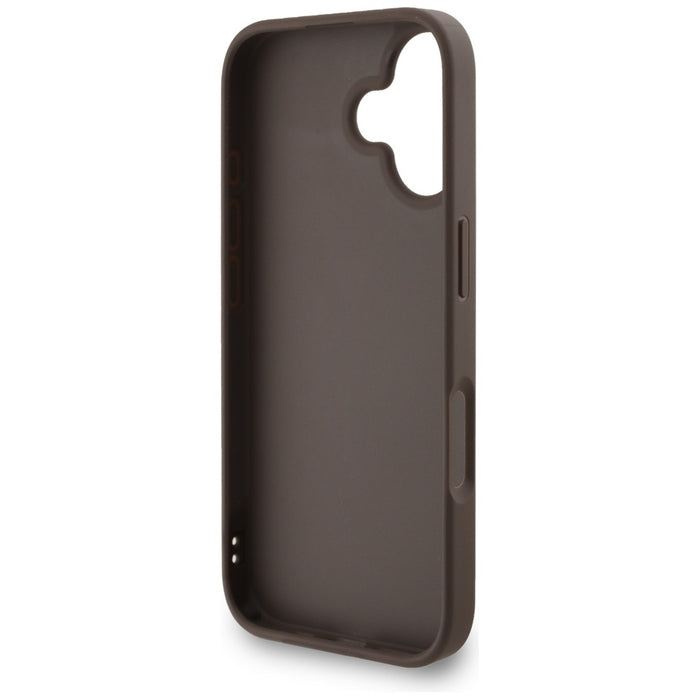 Guess 4G Strap 4G Classic Logo Case for iPhone 16 - Brown