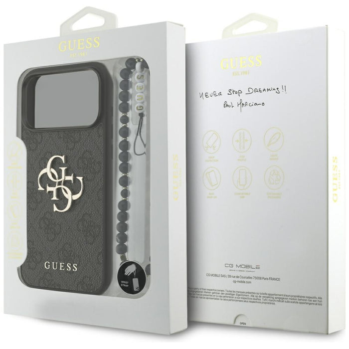 Guess 4G Strap 4G Classic Logo case for iPhone 17 Pro Max - black