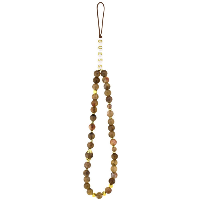 Guess 4G Strap Triangle Logo MagSafe case for iPhone 17 Pro - brown