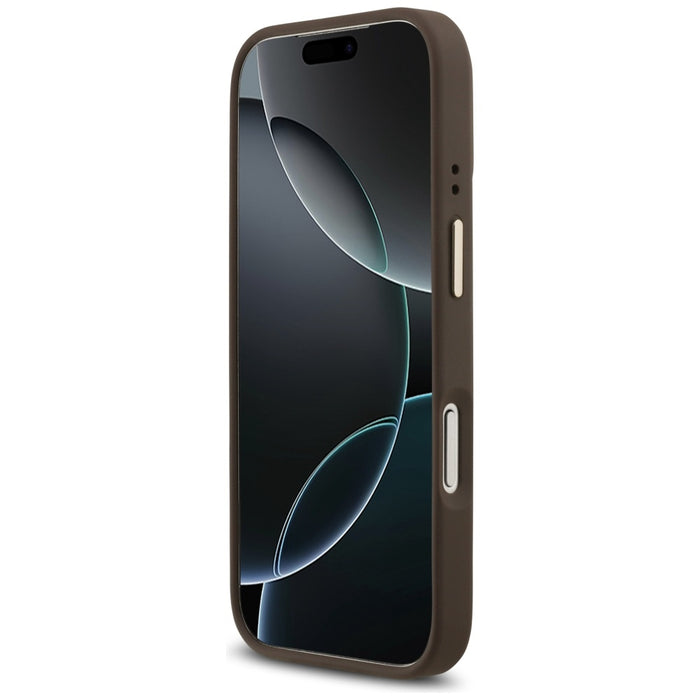 Guess 4G Strass Logo MagSafe case for iPhone 17 Pro - brown