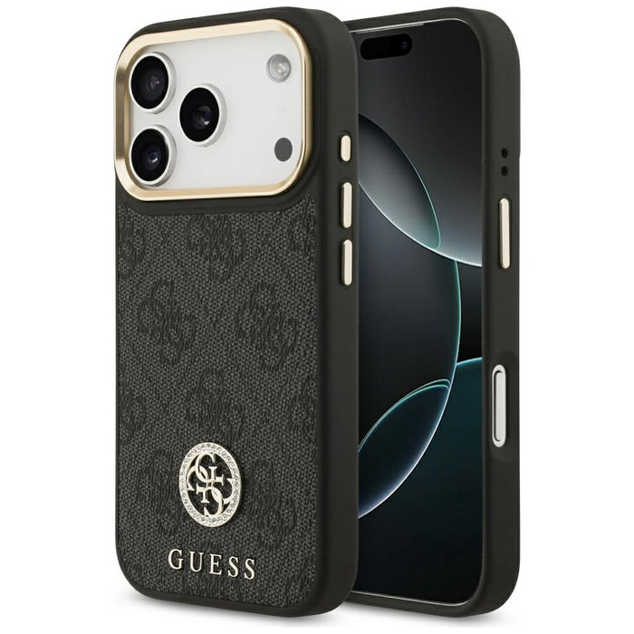 Guess 4G Strass Logo MagSafe case for iPhone 17 Pro - black