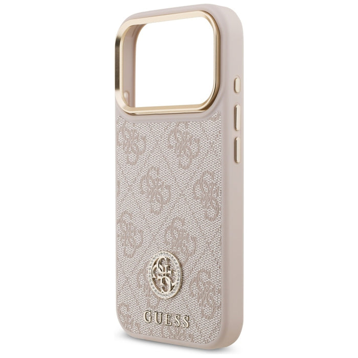 Guess 4G Strass Logo MagSafe Case for iPhone 17 Pro - Pink