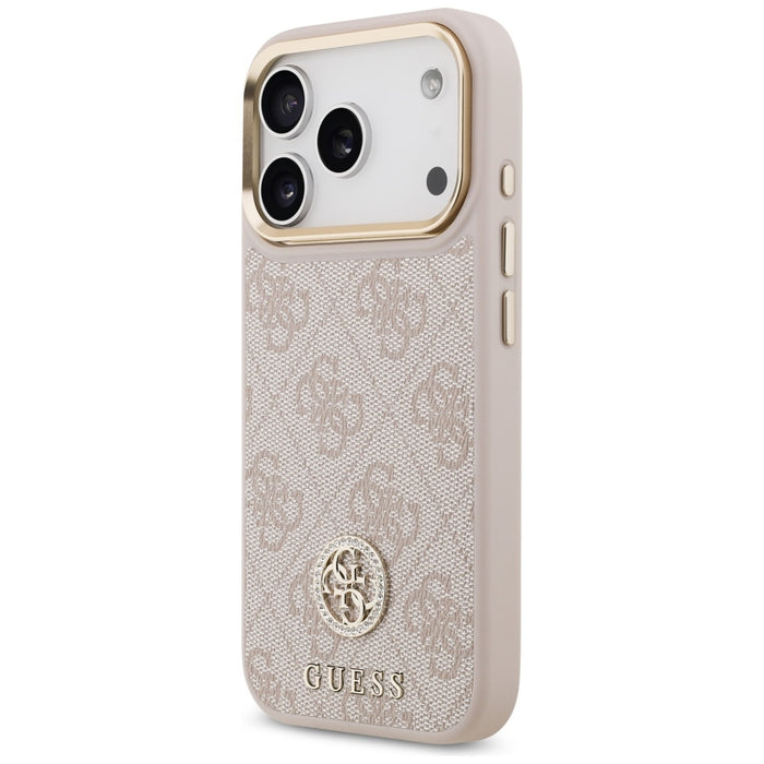 Guess 4G Strass Logo MagSafe Case for iPhone 17 Pro - Pink
