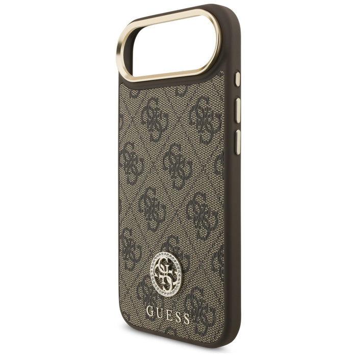 Guess 4G Strass Logo MagSafe Case for iPhone Air - Brown