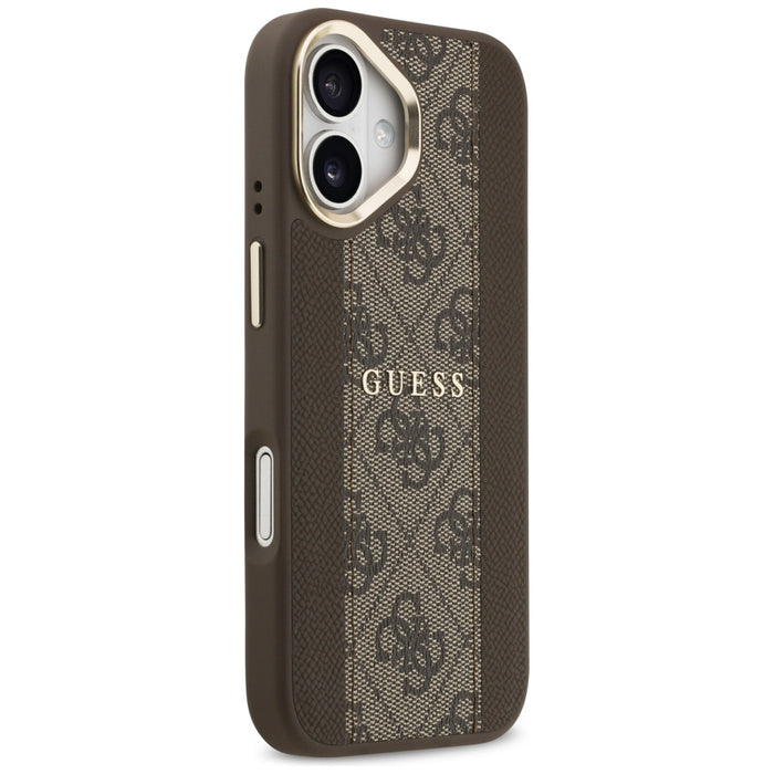 Guess 4G Stripe MagSafe case for iPhone 17 - brown