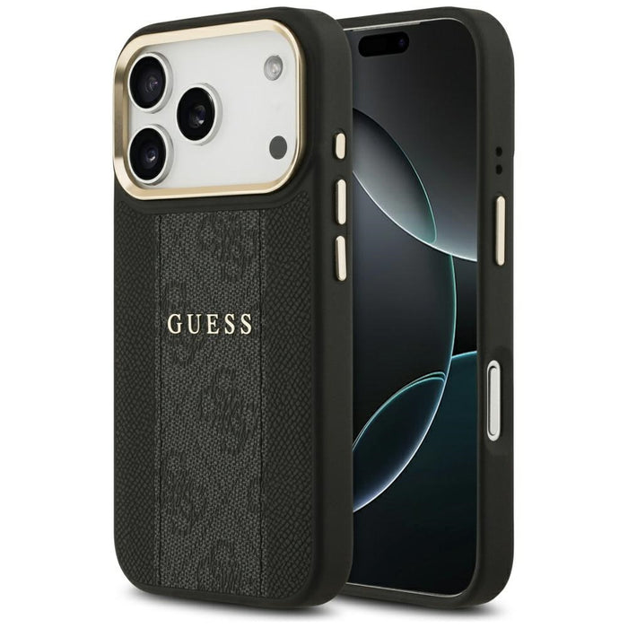 Guess 4G Stripe MagSafe case for iPhone 17 Pro - black