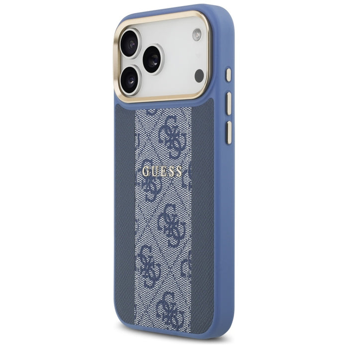 Guess 4G Stripe MagSafe Case for iPhone 17 Pro Max - Blue