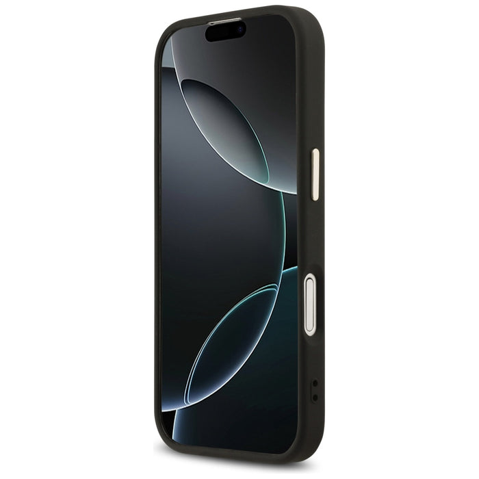 Guess 4G Triangle Logo MagSafe Case for iPhone 17 - Black and Gold