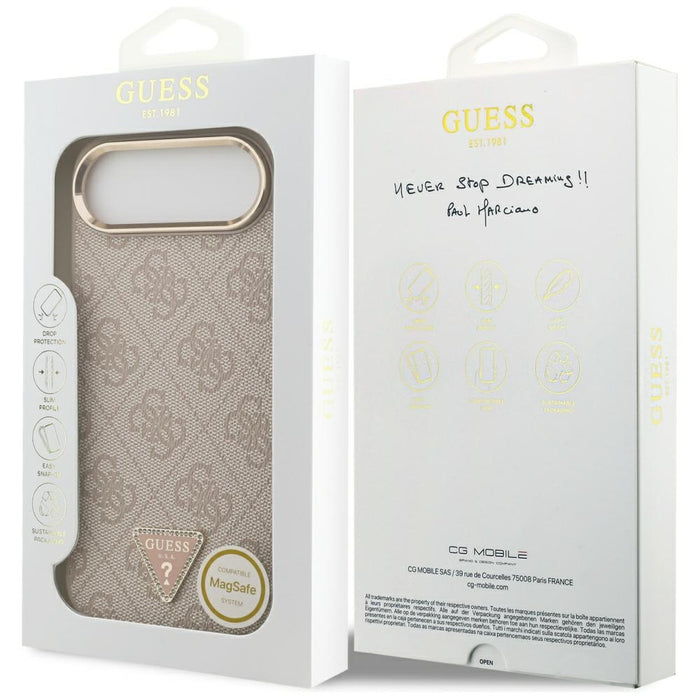 Guess 4G Triangle Logo MagSafe Case for iPhone Air - Rose Gold