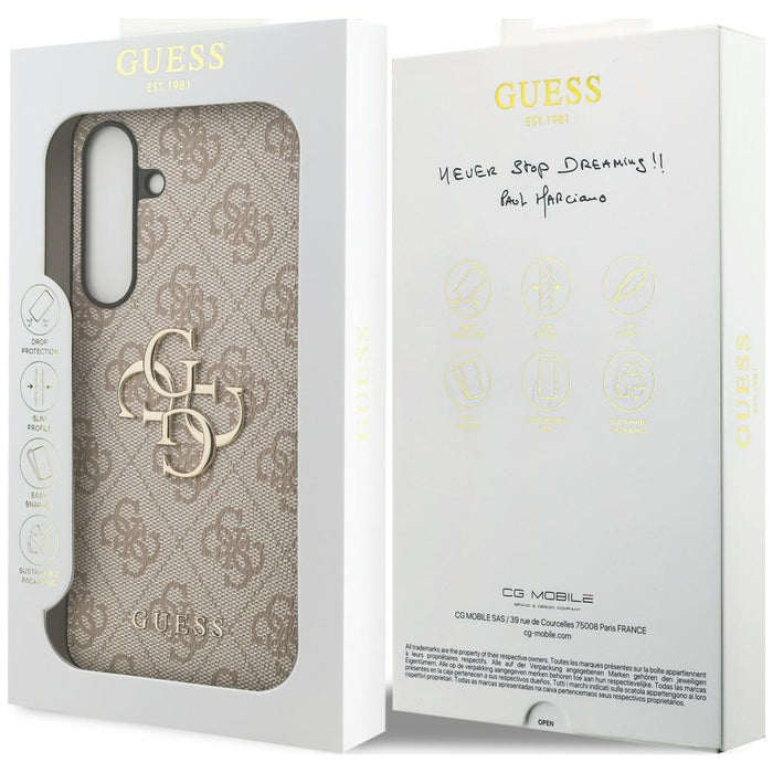 Guess Big 4G Classic Logo Case for Samsung Galaxy S25 FE - Pink