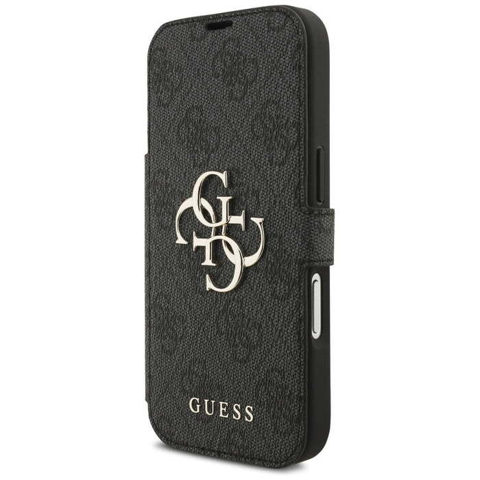 Guess Book 4G Metal Logo Case for iPhone 17 Pro - Black