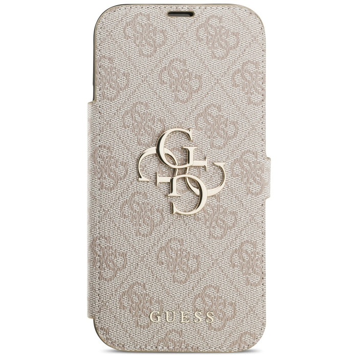 Guess Book 4G Metal Logo Case for iPhone 17 Pro Max - Pink