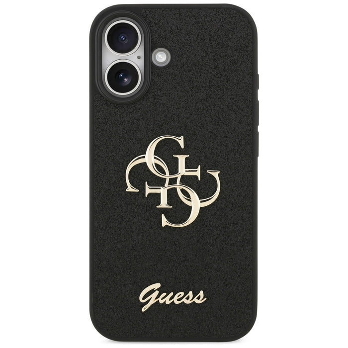 Guess Fixed Glitter Big 4G case for iPhone 17 - black