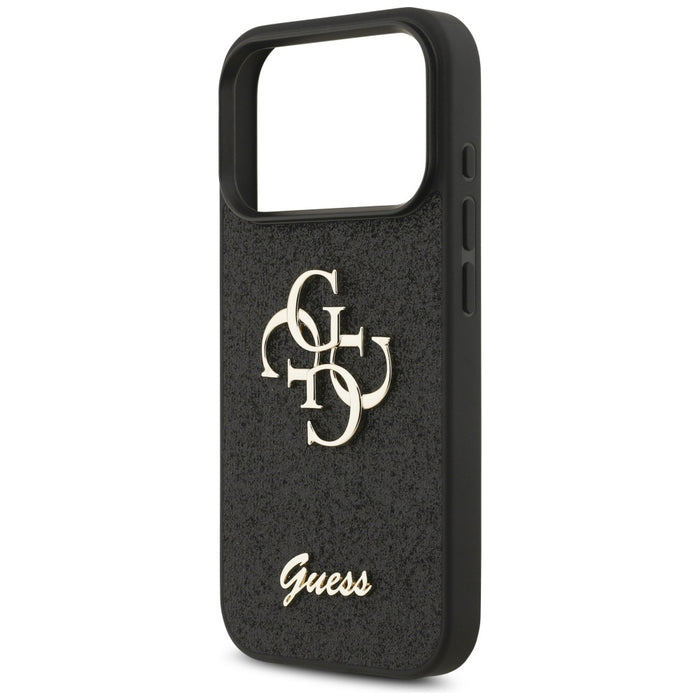 Guess Fixed Glitter Big 4G case for iPhone 17 Pro - black