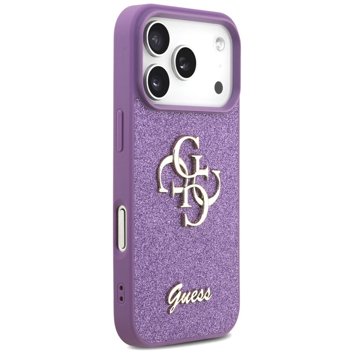 Guess Fixed Glitter Big 4G case for iPhone 17 Pro - purple