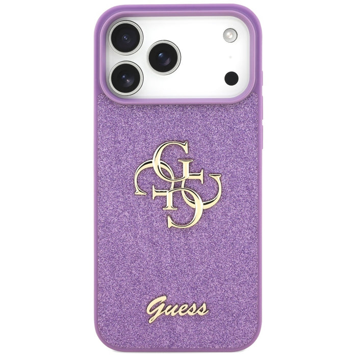 Guess Fixed Glitter Big 4G case for iPhone 17 Pro Max - purple