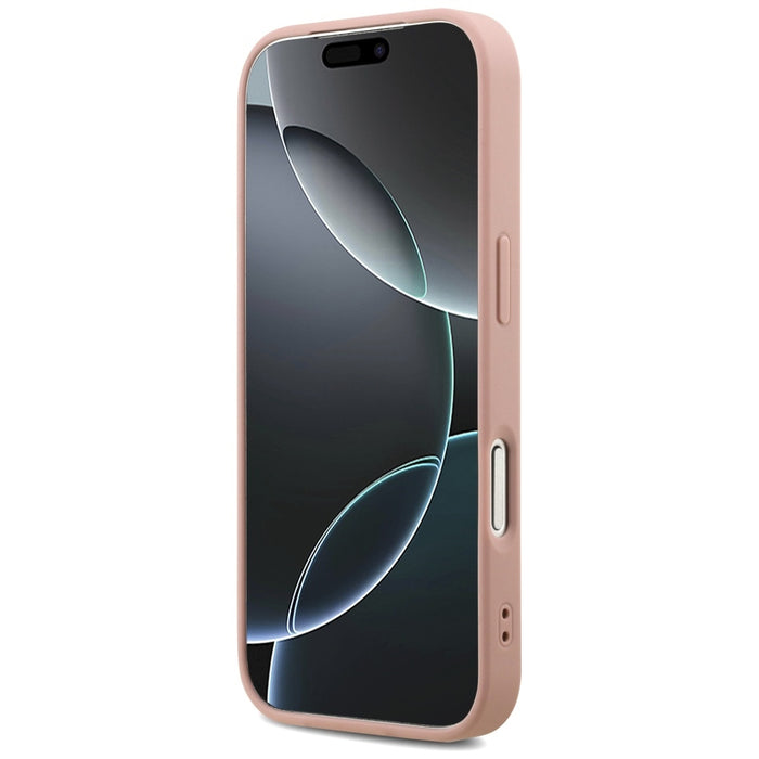 Guess Fixed Glitter Big 4G Case for iPhone 17 Pro - Pink