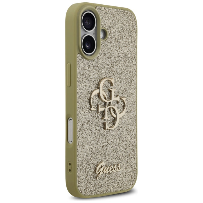 Guess Fixed Glitter Big 4G case for iPhone 17 - gold