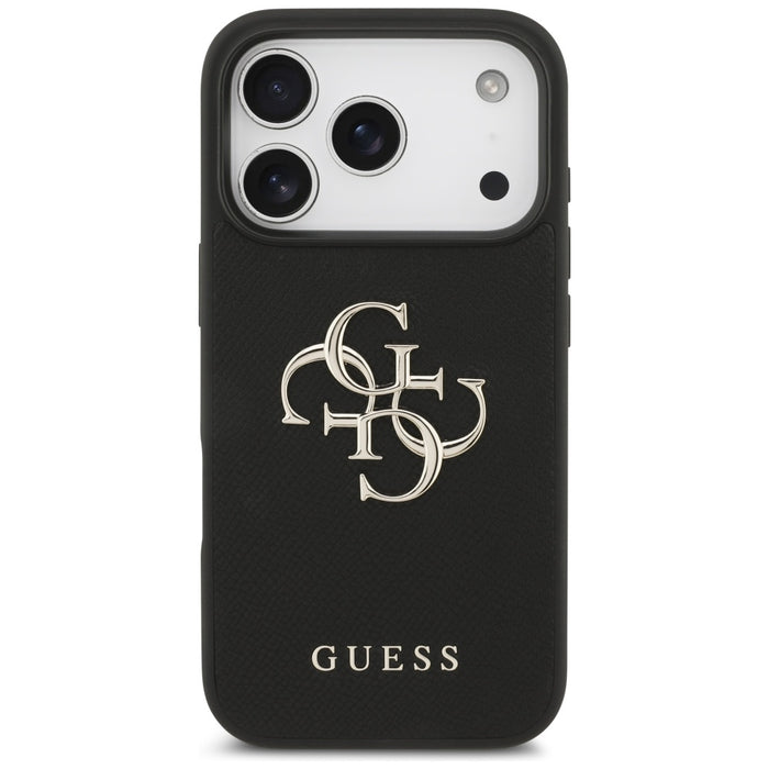 Guess Grained Big 4G &amp; Classic Logo case for iPhone 17 Pro - black