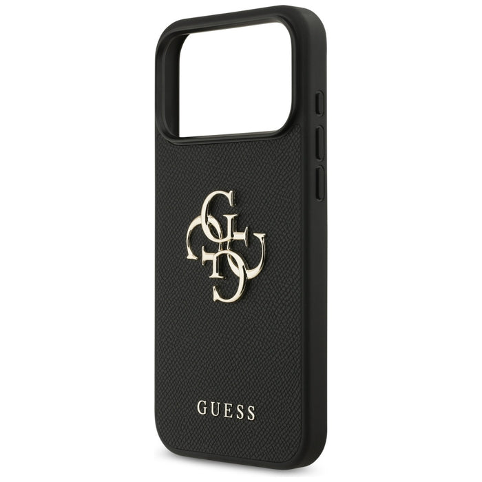 Guess Grained Big 4G &amp; Classic Logo case for iPhone 17 Pro Max - black