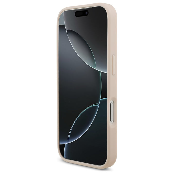 Guess Grained Big 4G &amp; Classic Logo iPhone 17 Pro Case - Pink