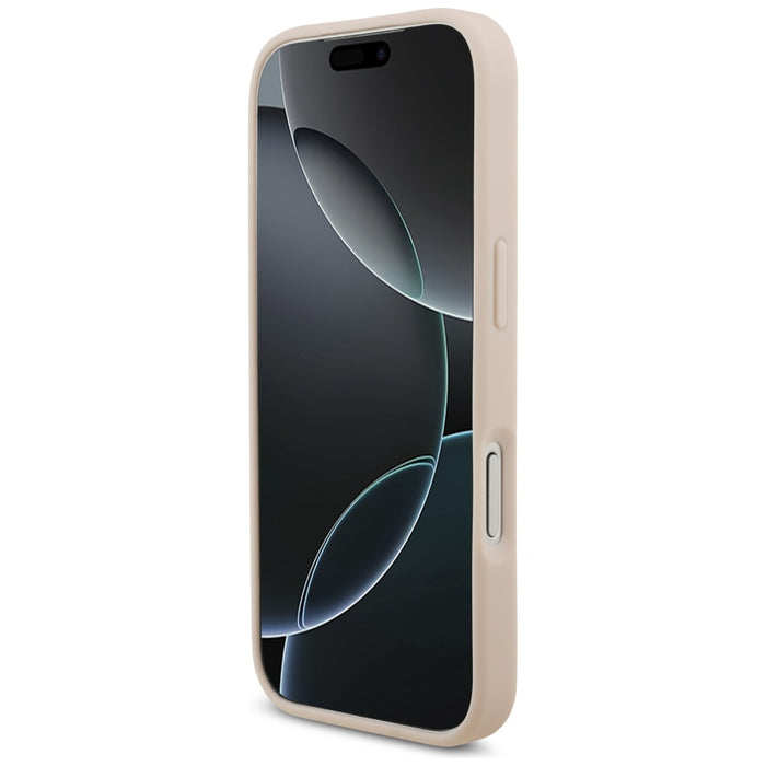 Guess Grained Big 4G &amp; Classic Logo iPhone 17 Pro Case - Pink