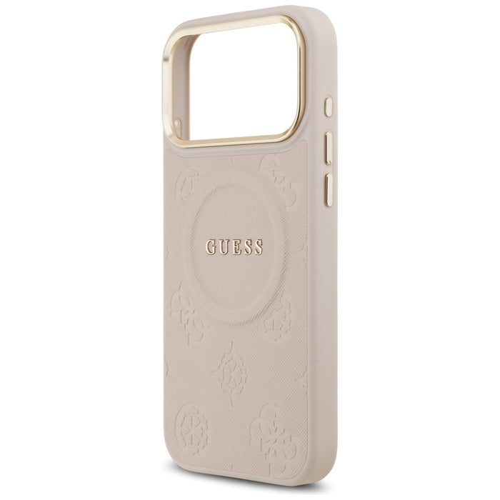 Guess Peony Hot Stamp MagSafe Case for iPhone 17 Pro Max - Pink