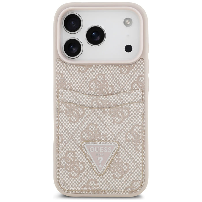 Guess 4G Nauble Card Triangle Case for iPhone 17 Pro - Pink