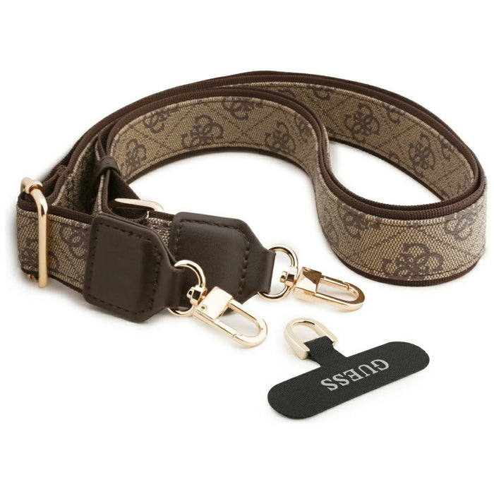 Guess 4G Strass Logo &amp; Big Strap Metal Buttons MagSafe Case for iPhone Air - Brown