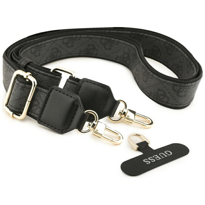 Guess 4G Strass Logo &amp; Big Strap Metal Buttons MagSafe Case for iPhone Air - Black