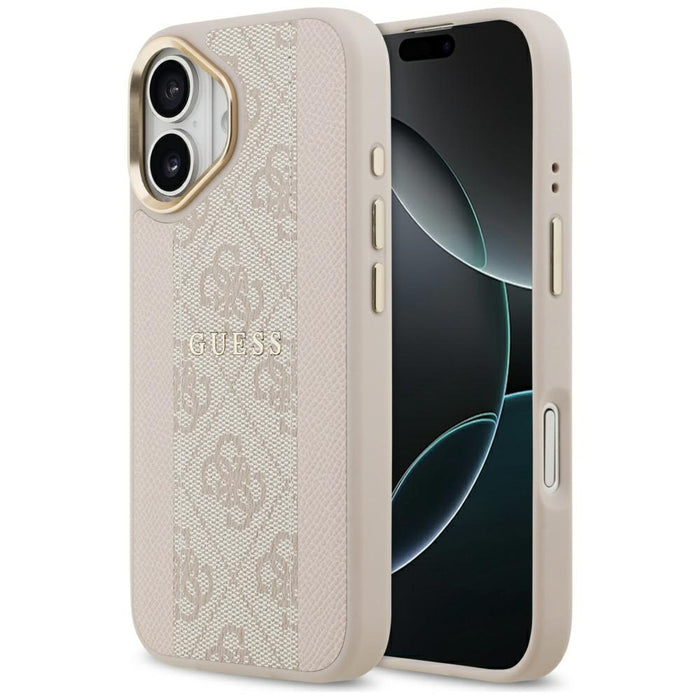 Guess 4G Stripe MagSafe Case for iPhone 17 - Pink