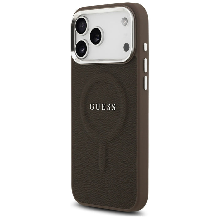 Guess Classic Logo MagSafe Case for iPhone 17 Pro - Brown