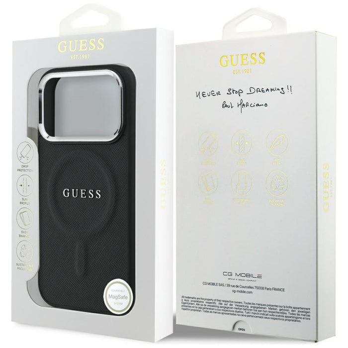 Guess Classic Logo MagSafe Case for iPhone 17 Pro - Black