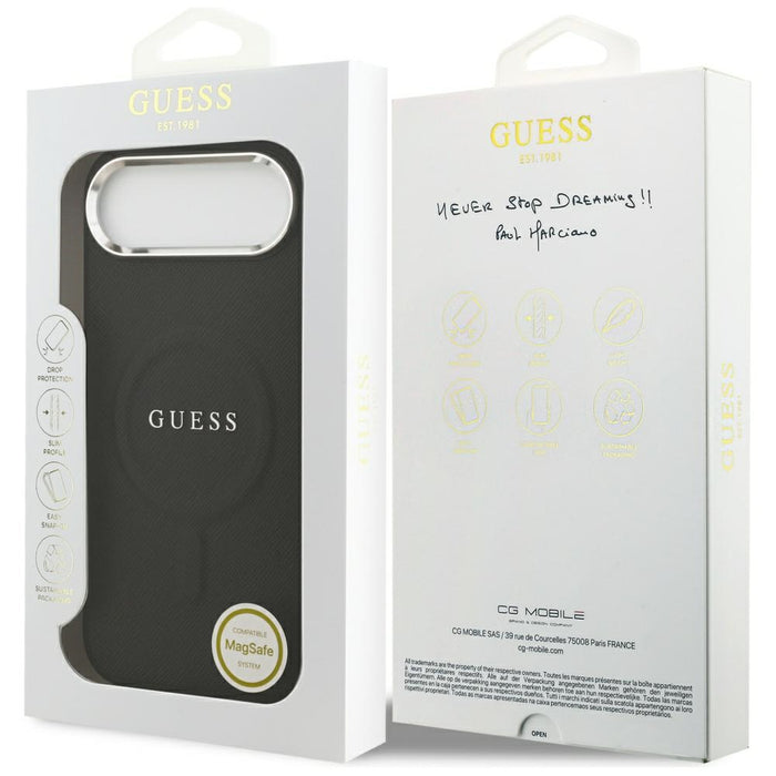Guess Classic Logo MagSafe Case for iPhone Air - Black