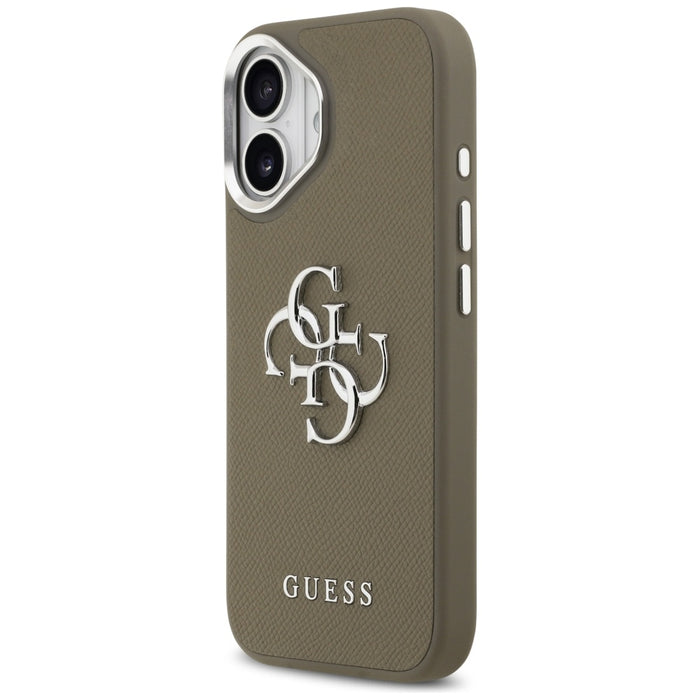 Guess Grained Big 4G Classic Logo iPhone 17 Case - Brown
