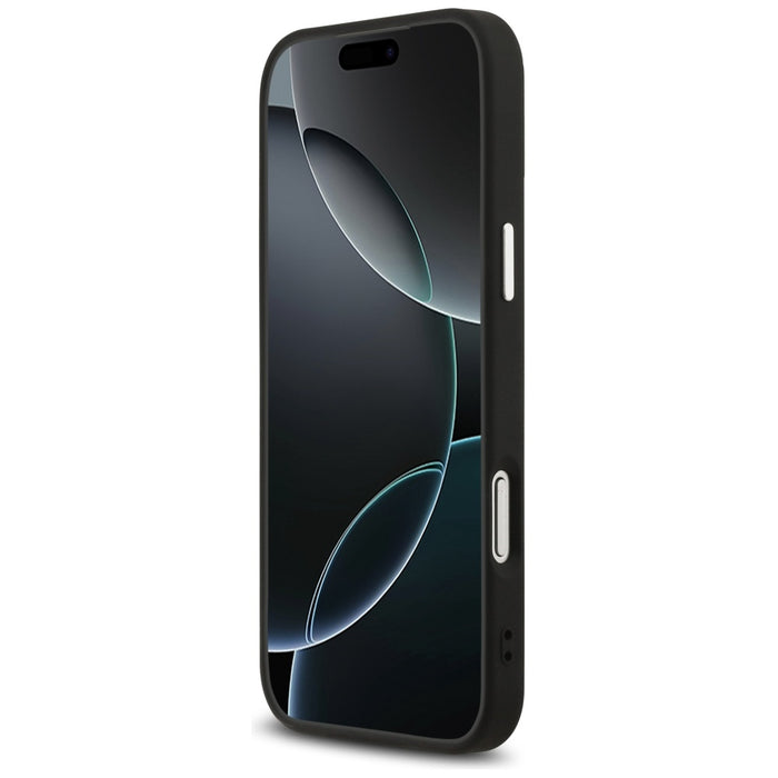 Guess Grained Triangle Logo MagSafe case for iPhone 17 Pro - black