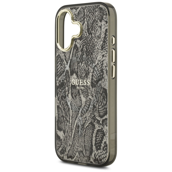 Guess Python Pattern MagSafe Case for iPhone 17 - Black