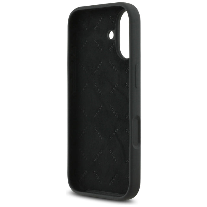 Guess Silicone Big 4G Script Case for iPhone 17 - Black