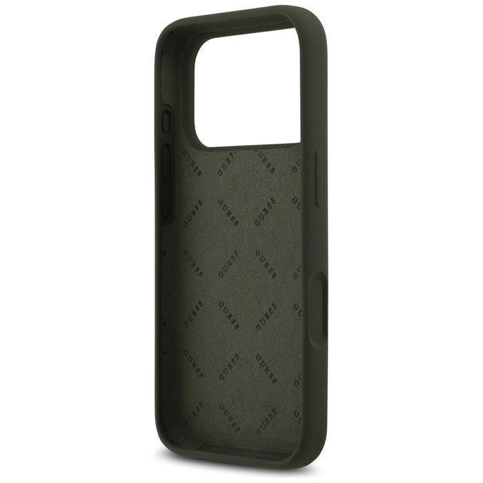Guess Silicone Big 4G Script Case for iPhone 17 Pro - Green