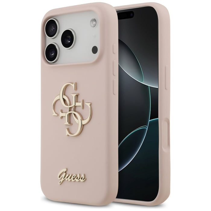 Guess Silicone Big 4G Script Case for iPhone 17 Pro - Pink