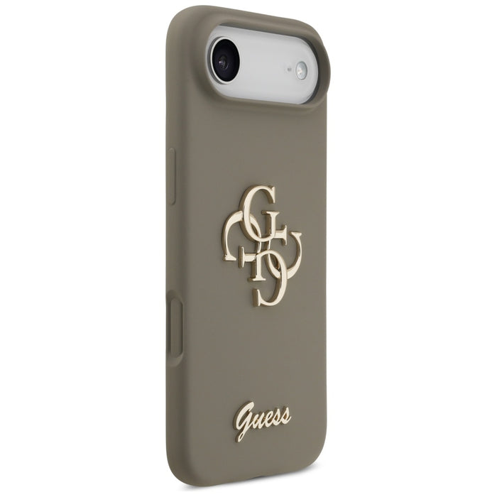 Guess Silicone Big 4G Script Case for iPhone Air - Brown