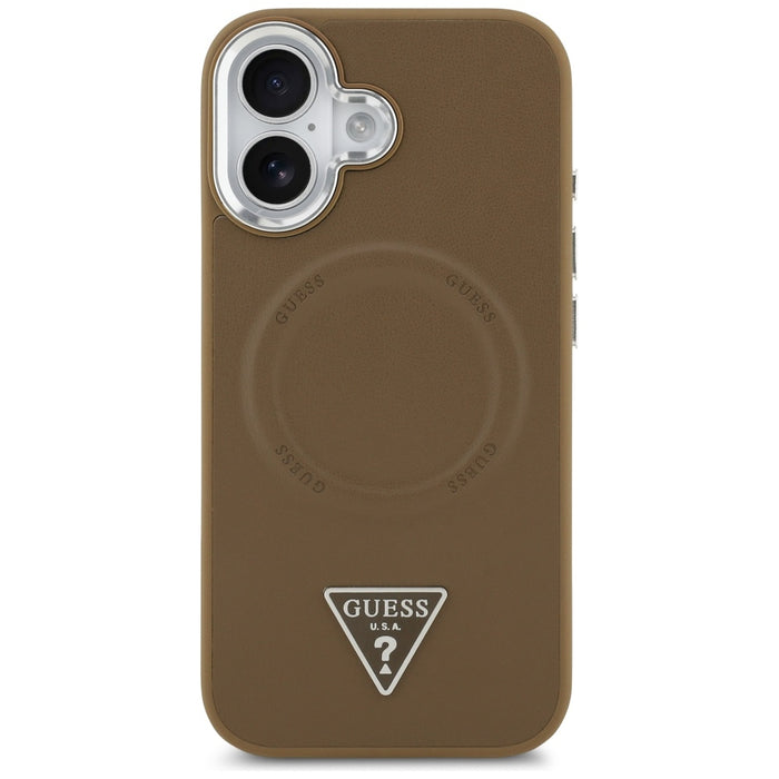 Guess Triangle Logo MagSafe case for iPhone 17 - brown