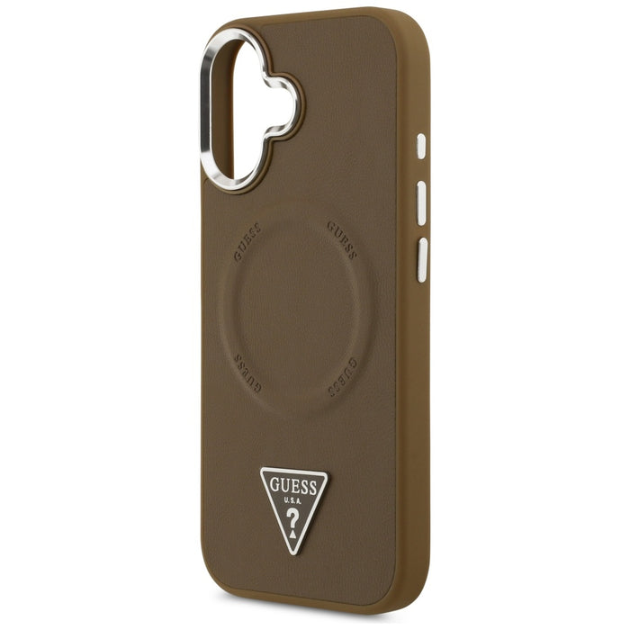 Guess Triangle Logo MagSafe case for iPhone 17 - brown